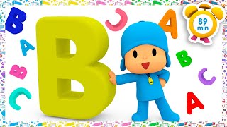 🔤 POCOYO IN ENGLISH - Learn The Alphabet With Pocoyo [89 min] Full Episodes |VIDEOS & CARTOONS