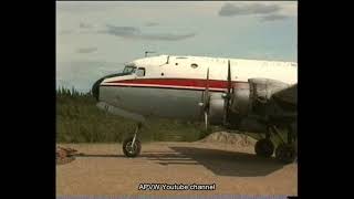 With a DC-4 / C-54 from Kobuks to Fairbanks Alaska.