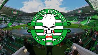Green Brigade Full Stadium Tifo v Aberdeen