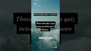 Those who take a quiz twice are 65% more likely to ... #shorts #psychologyfacts #subscribe