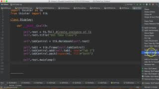 PYTHON3 TKINTER - GUI TABS (CLASS)