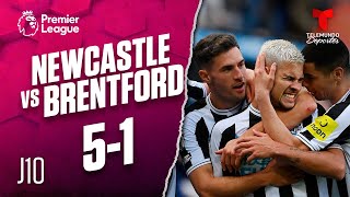 Highlights & Goals: Newcastle vs. Brentford 5-1 | Premier League | Telemundo Deportes