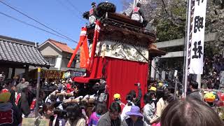 常滑祭・常滑地区祭礼2019 MAH01353瀬木「世楽車」神明社入り