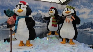 FESTIVE FUN at the Garden Centre ~ Penguins ~ Reindeer ~ as Nook, Kane and Brea slept on ..