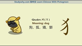 Studywhy Learn Chinese 學中文 --- Dog 犭