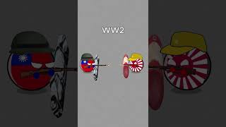 Relations between countries and Japan from WW2 to now #countryballs #japan #russia #germany #usa