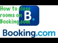 How to close rooms on booking.com #booking #booking.com