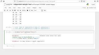 9 Independent sample t test in python, Welch test in Python