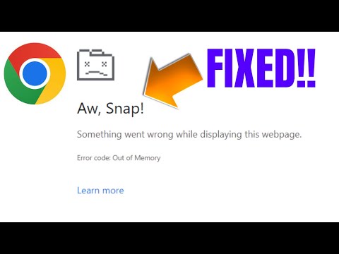 How do you fix errors out of memory?