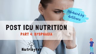 Post ICU Nutrition (Part 4: Dysphagia / Swallowing Difficulties) - COVID-19 Edition