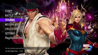 (PS4 60fps) Marvel vs. Capcom: Infinite - menus \u0026 modes 9/18/17