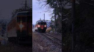 大好き警笛🎵🎵【115系D-26】🎃　2024/02/07　福塩線　八幡裏踏切　第4種踏切　 #train #jr #鉄道 #福塩線