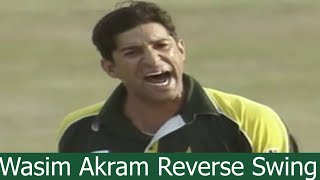 Angry Wasim Akram Most Amazing Reverse Swing Bowling - Best Fast Bowling