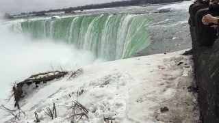 Unbelievable video footage of Niagara Falls in March 2015