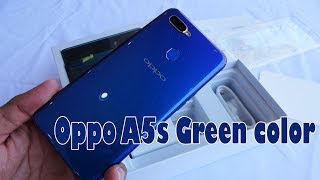 Oppo A5s (AX5s) Green color unboxing