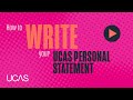 How to write your UCAS personal statement