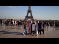 dancing to kpop in public paris bts go go dance cover by risin crew from france kigurumi ver.