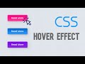 CSS Button Hover Effects Using HTML & CSS✔️