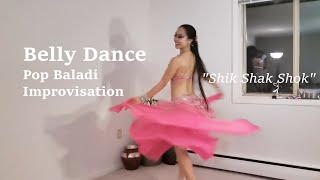 Belly Dance by Jacinda Aliya Dalal - "Shik Shak Shok" | Baladi Improvisation - Pop/Oriental style