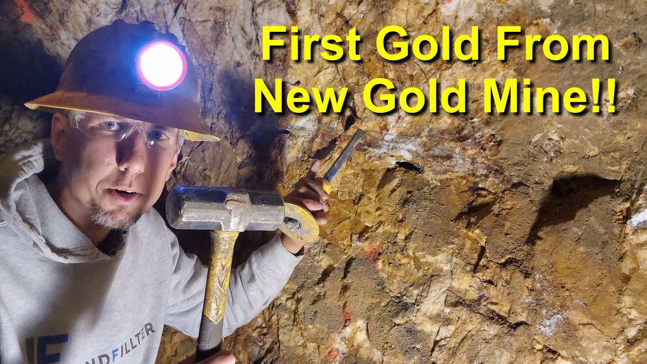 Mining The First Gold From Our New Gold Mine Youtube