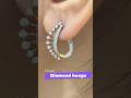 Tanishq diamond hoop earrings @1 gm only 🥰 #youtubeshorts #tanishqgold