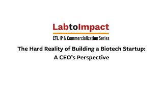 Lab to Impact: The Hard Reality of Building a Biotech Startup — A CEO’s Perspective