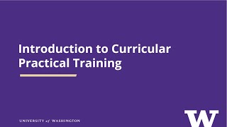 Introduction to Curricular Practical Training