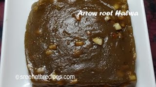 Arrowroot Halwa - Koova Verakiyathu - Koova Payasam - Thiruvathira Special Recipe