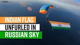 Independence Day 2022 | Tiranga Unfurled From Parachute High In Russian Sky | Watch Video