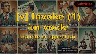[v] Invoke meaning (to cite or appeal to) with 5 examples
