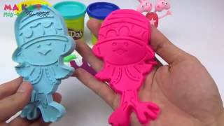 Learn Colors For Children With Animals Girl Play Doh Clay Playset Peppa Pig Toys Fun Toys Collection