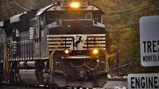 NS 68N entering the NS Taylor Yard with Sand Cars for Delaware Lackawanna short line