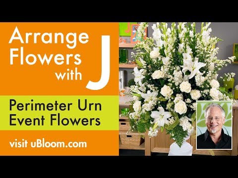 How To Arrange Flowers: Perimeter Urn Arrangement! How To Arrange Flowers: Perimeter Urn Arrangement!