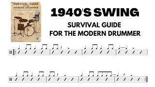 1940's Swing Drum Chart - Sight Reading Practice