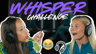 🎧😂 Whisper Challenge with Julia Grosso & Amanda Nilden | Juventus Women