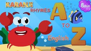 ABC SONG | SEA ANIMALS ALPHABET SONG A Z | KARANJI ENGLISH- KIDS RHYMES & SONGS