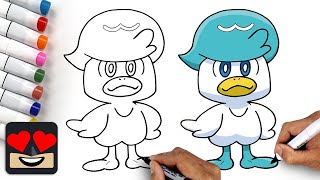 How To Draw QUAXLY | Pokemon Scarlet and Violet