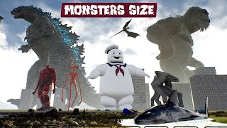 Monsters size comparison in real world  3D | How monster look in first person view