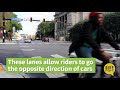 how to use a contra flow bike lane