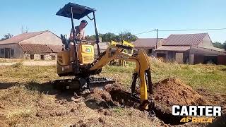 CT12 Carter Mini 1.2T Excavator - Digging Demonstration