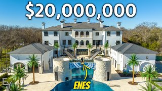 Touring Crazy Texas Mega Mansion (trampoline room, bowling alley, basketball court and more!)