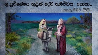 ශු.සුවිශේෂය තුළින් දේව පණිවිඩය සොයා..📖😇 2024.12.28 |Daily Bible | #bible| #bibleverse |#gospel