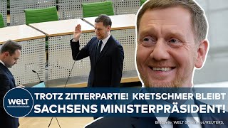 MICHAEL KRETSCHMER: Trotz Zitterpartie und Kritik! Wiederwahl zum Ministerpräsidenten in Sachsen