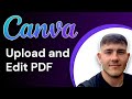 How to Upload and Edit PDF on Canva for Beginners (2025 Guide)