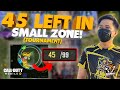 45 LEFT IN SMALL ZONE 2V4 IN TOURNAMENT | CALL OF DUTY MOBILE