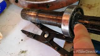 Volvo penta aqd40a aq series 280 outdrive bell house intermediate shafts bearings replacement