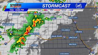 Scattered storms developing in western Nebraska for Thursday evening - June 12, 2025