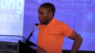 Prechard Mhako speaks at the 2021 CZI - Confederation of Zimbabwean Industries Congress.