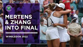 Mertens and Zhang into Wimbledon Final | Wimbledon 2022