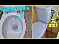 Como Reparar un WC que pierde agua en el baño paso a paso | pérdida de agua en el inodoro y solución